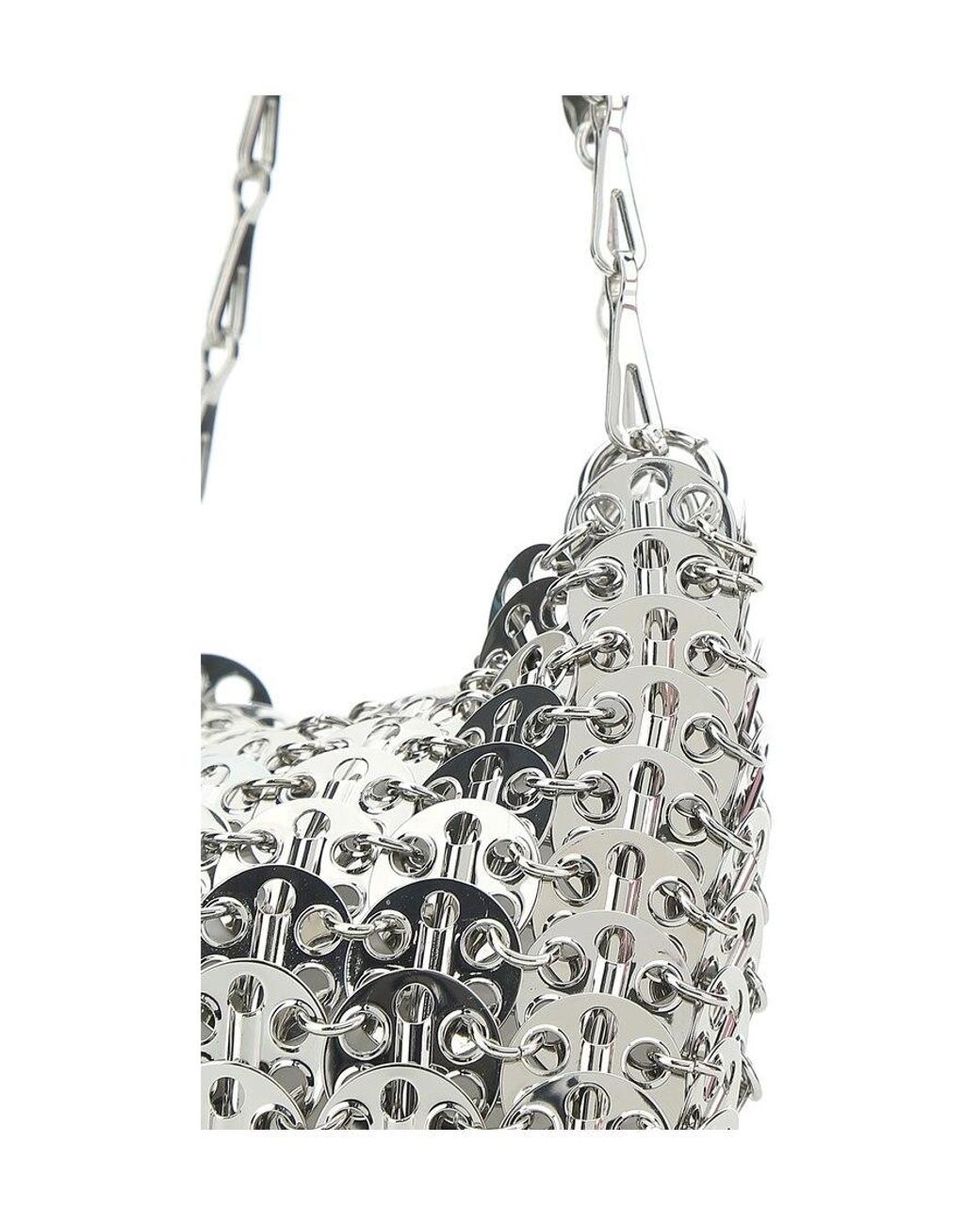 Rabanne White Rabanne Iconic 1969 Nano Shoulder Bag
