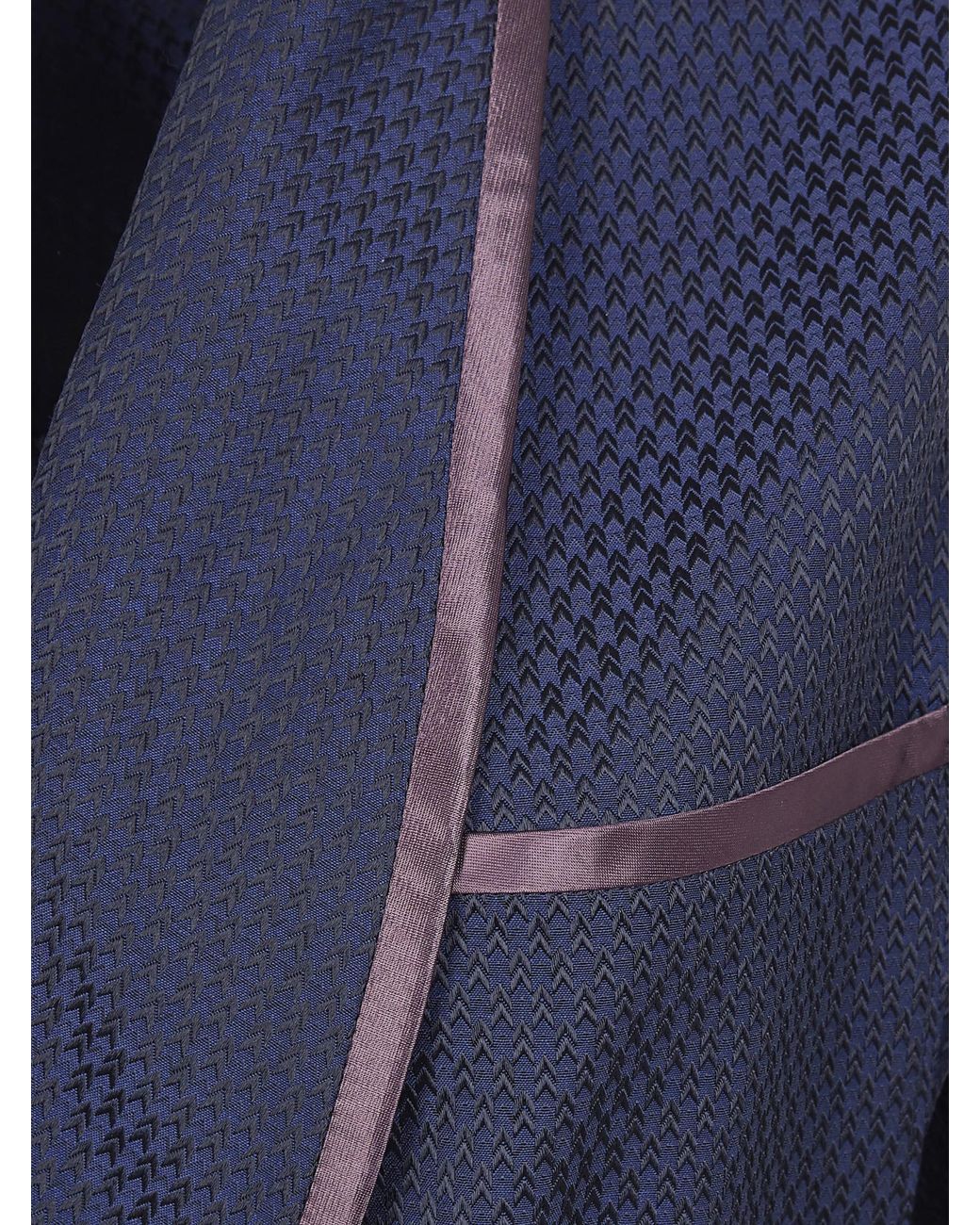 Maison Margiela Blue Belted Piped Trim Blazer