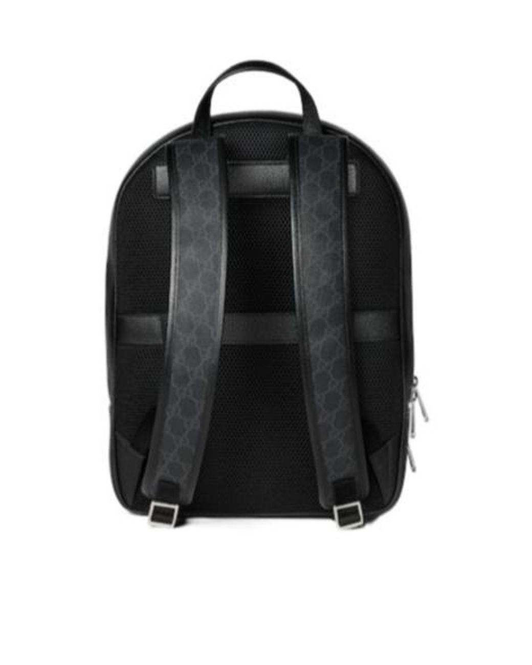 Gucci Black Monogrammed Panelled Backpack for men