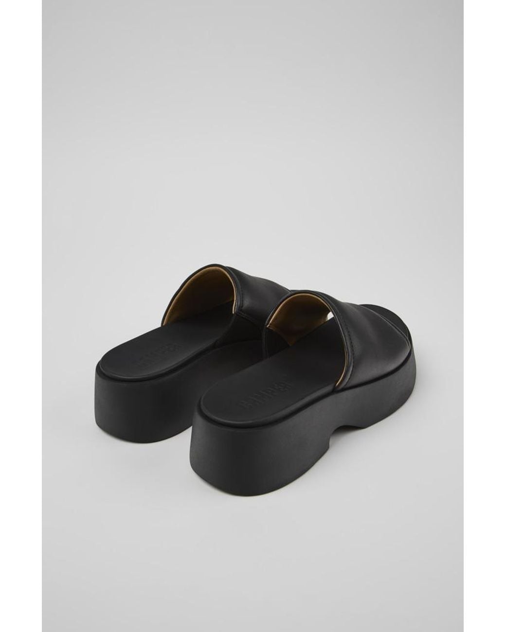Camper Black Tasha Leather Sandals