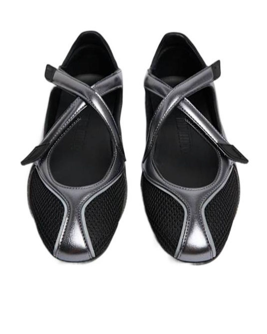 The Attico Black Floor 01 Ballerina Flats