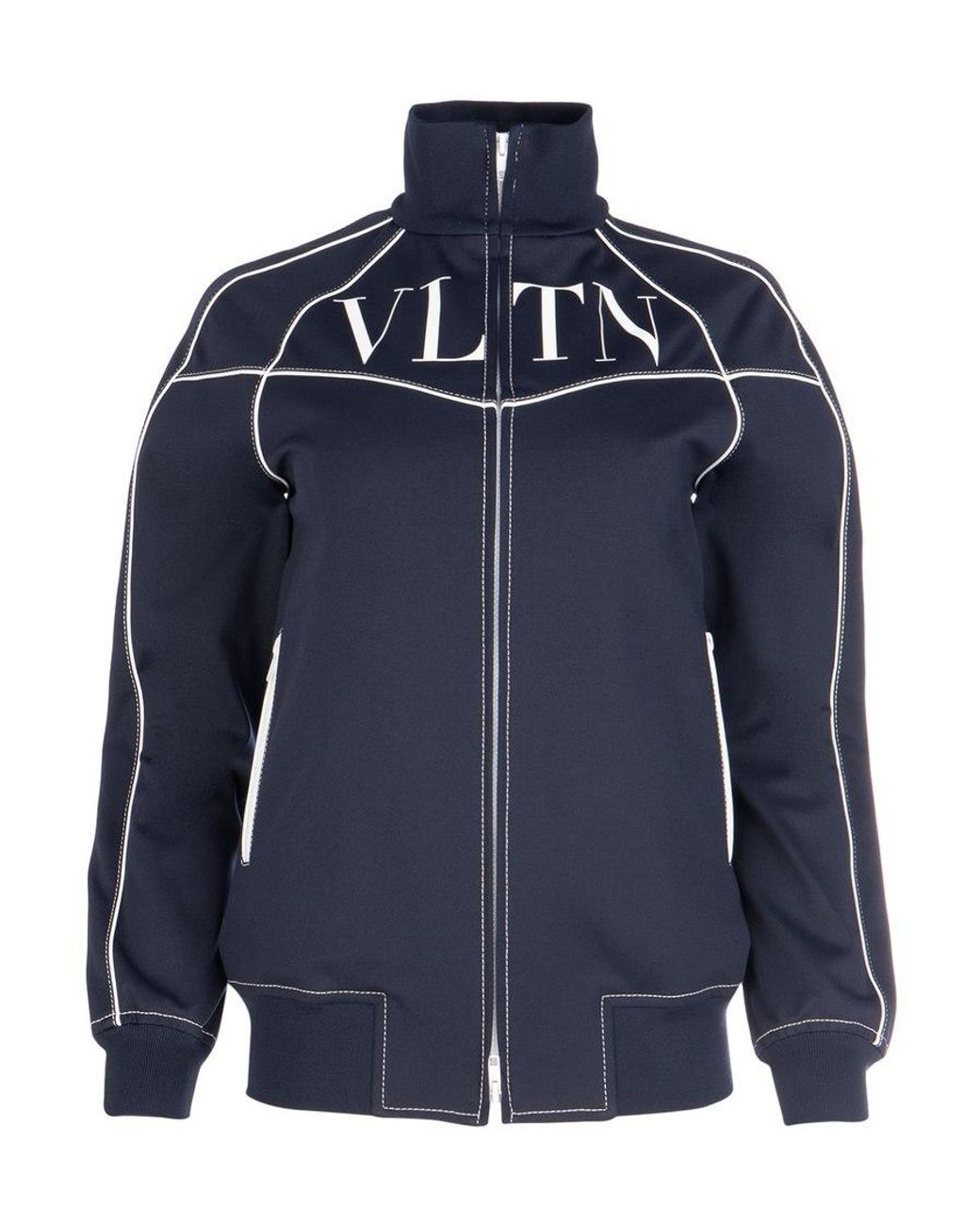 Valentino Blue Vltn Printed Track Jacket