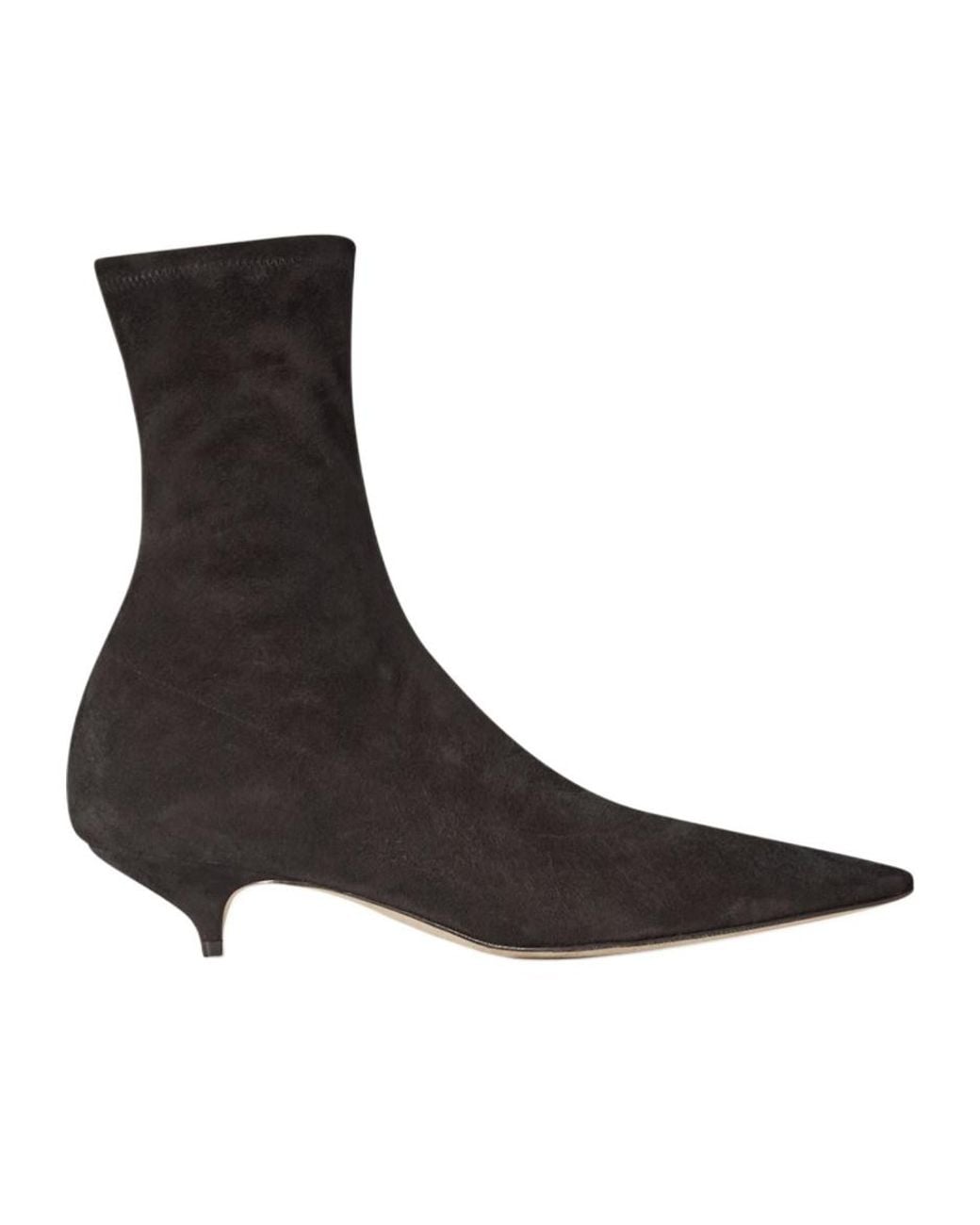 The Row Brown Liisa Kitten Boots