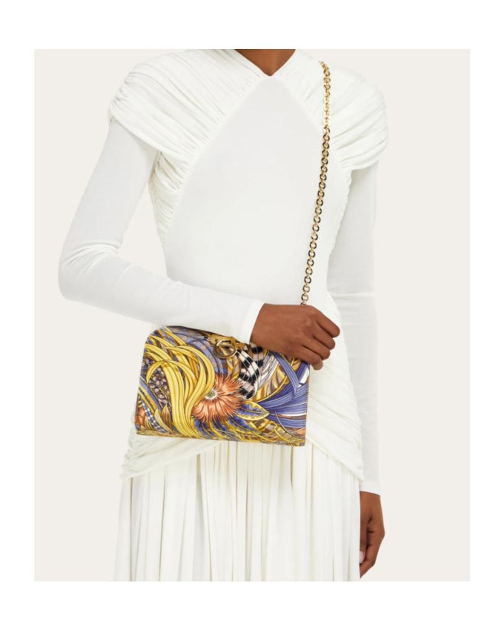 Ferragamo Multicolor Diana Clutch