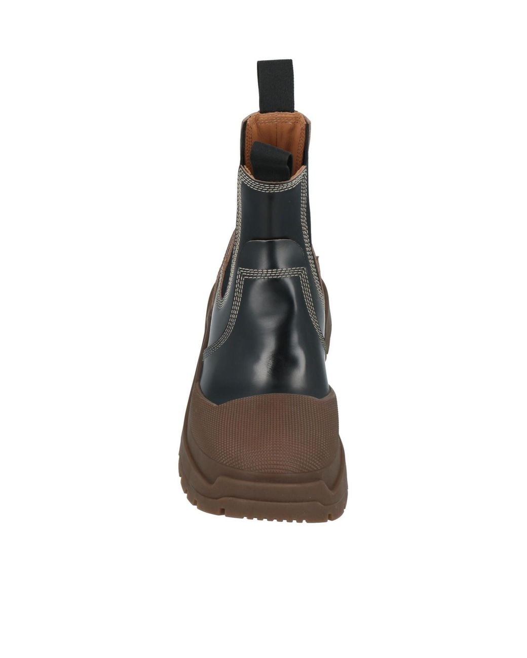 Maison Margiela Black Two-Tone Platform Leather Boots