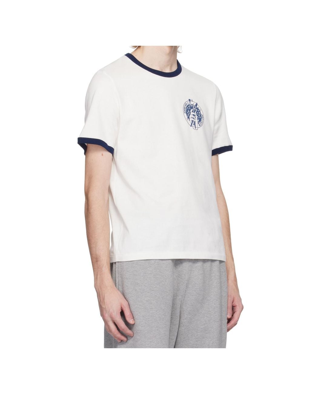 Ambush White Art Club Graphic-Print T-Shirt for men