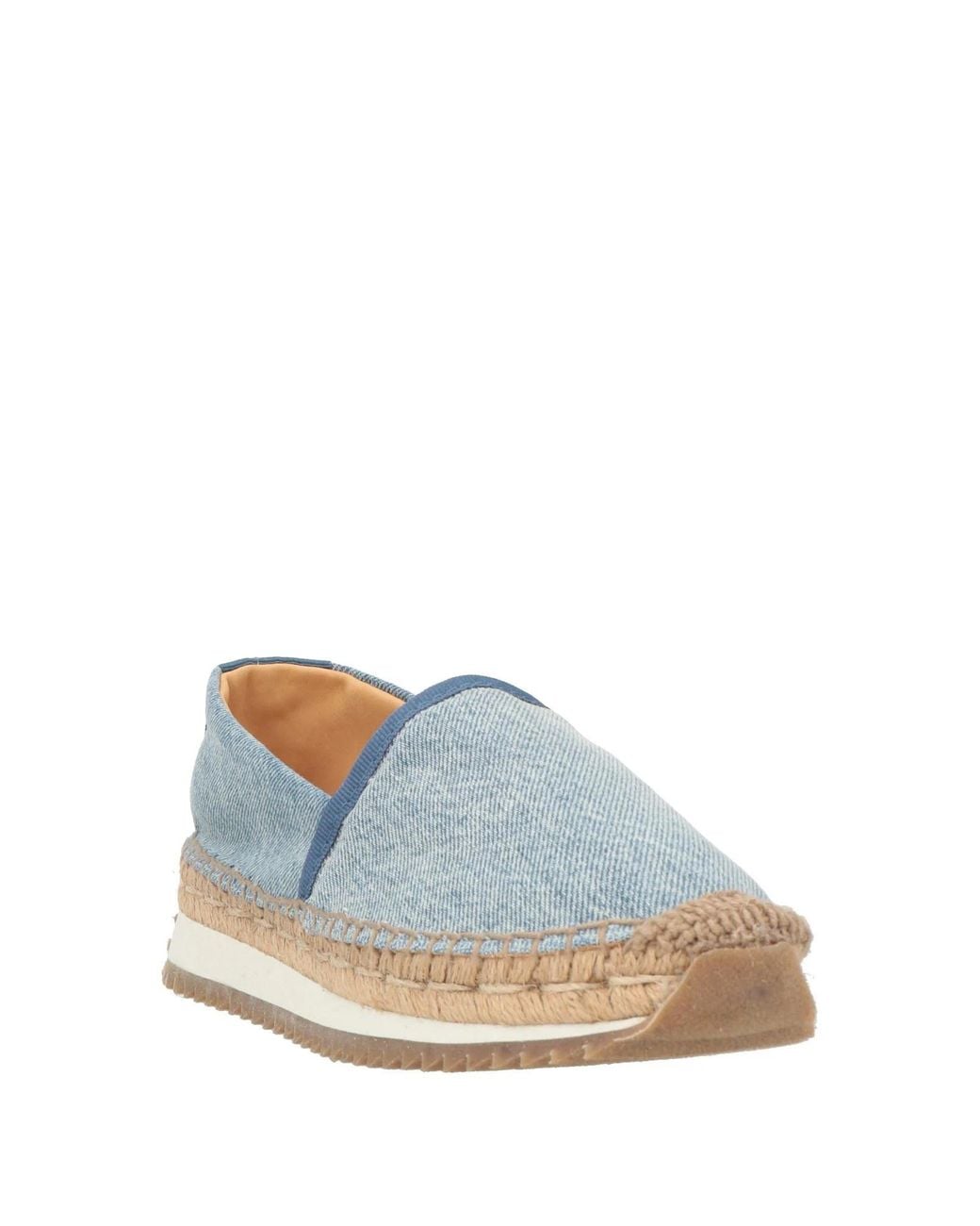 Rag & Bone Blue Denim Straw Shoes