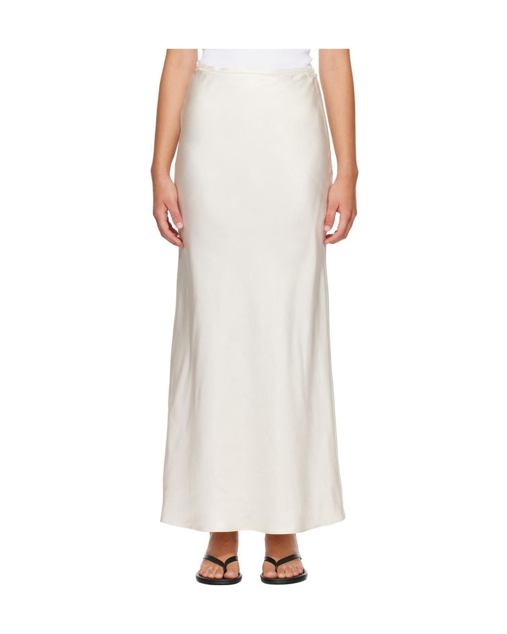 Loulou de Saison White Mid-Rise Skirt