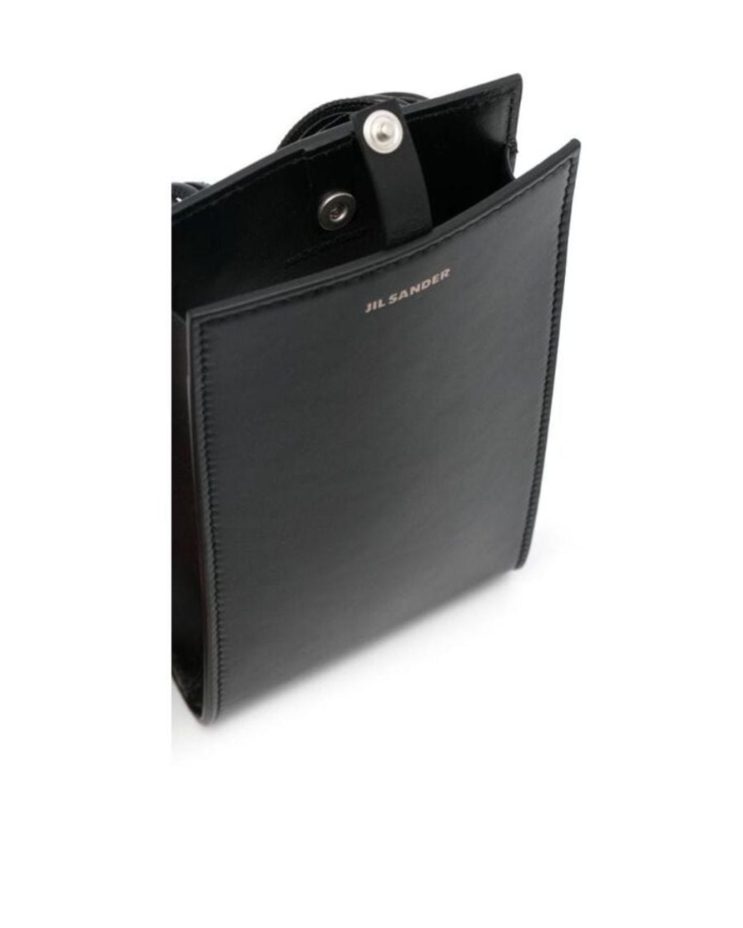 Jil Sander Black Logo Detailed Tangle Shoulder Bag