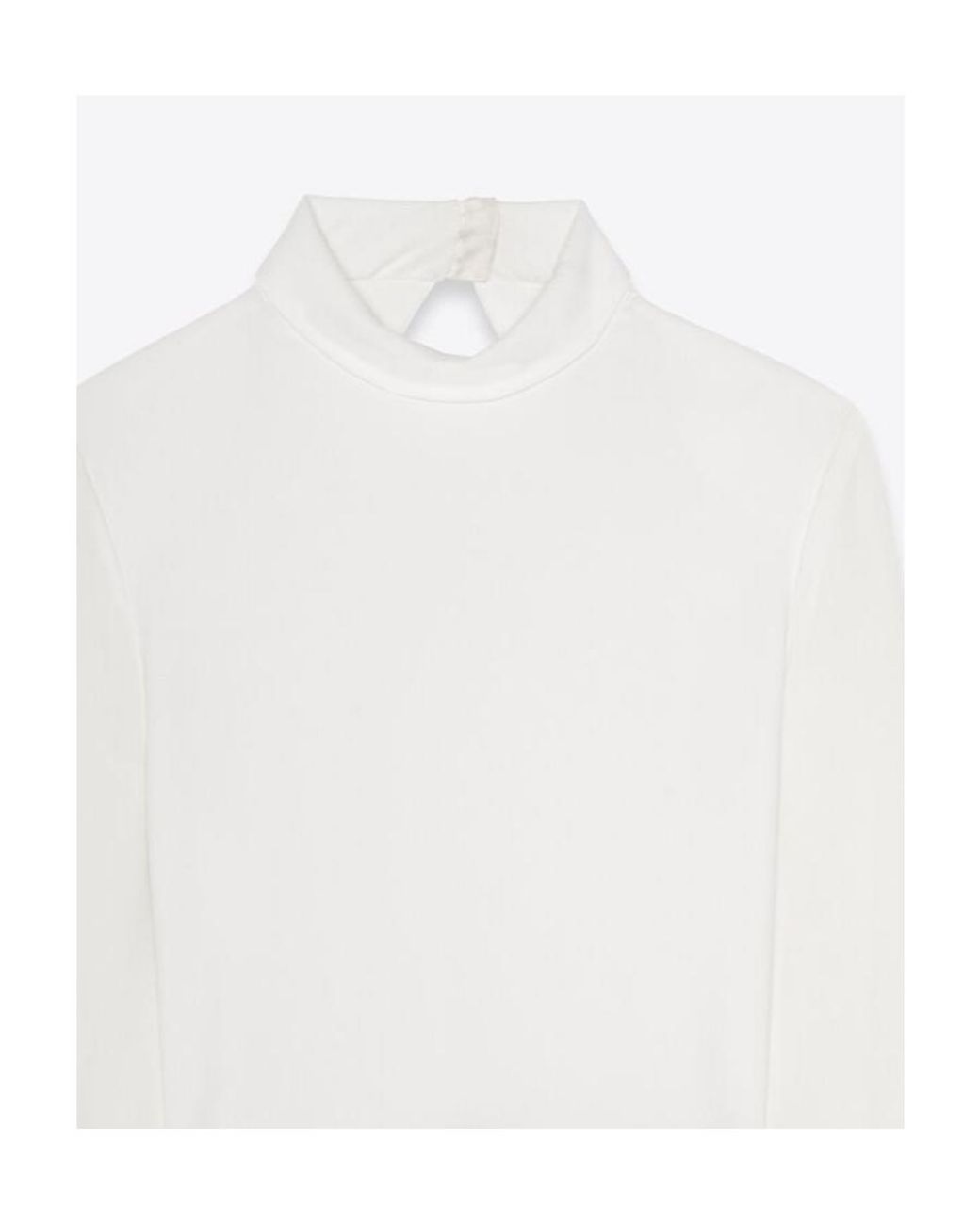 Saint Laurent White High Waist Backless Playsuit
