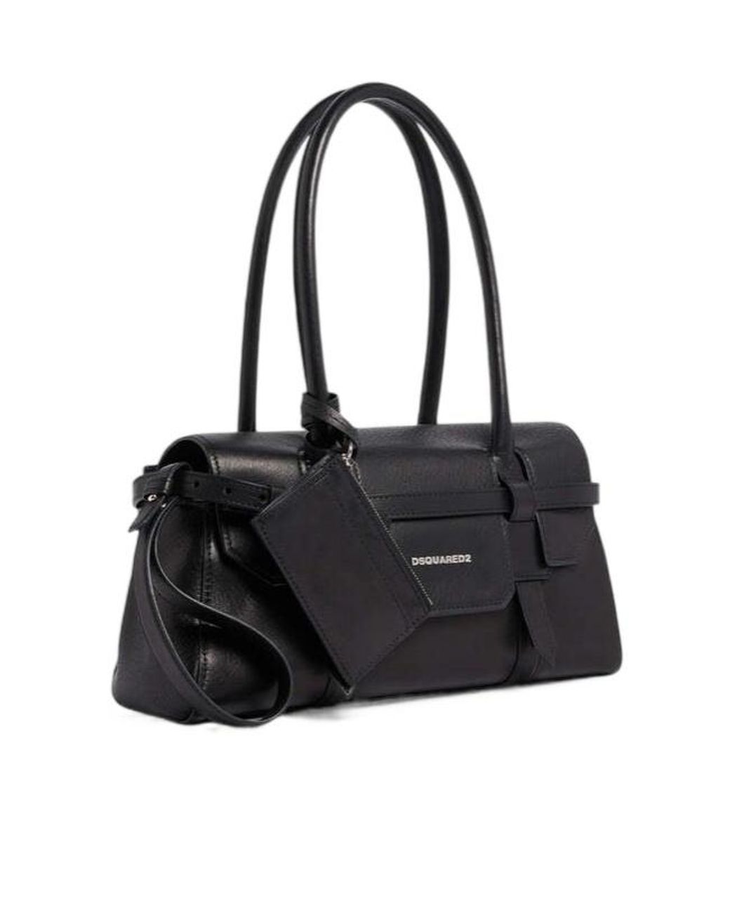 DSquared² Black Twin Pocket Shoulder Bag