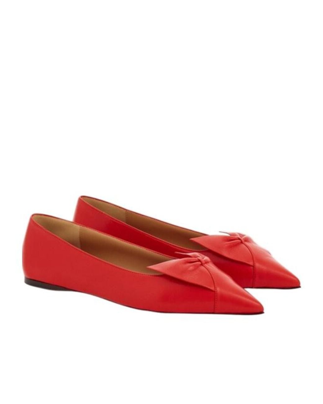 Ferragamo Red Bow Ballet Flat