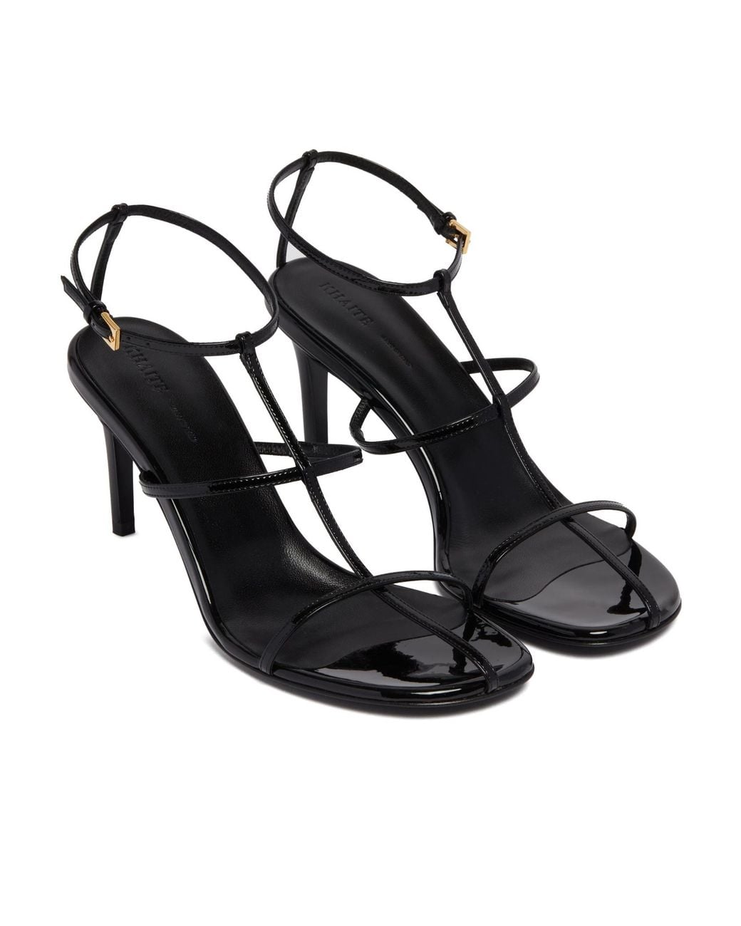 Khaite Metallic Cage Sandals