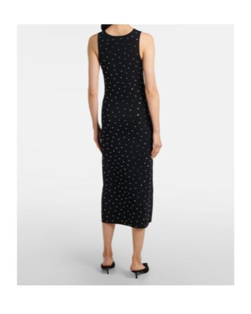 Altuzarra Black Geordie Embellished Jersey Midi Dress