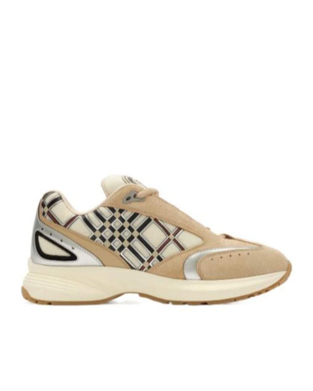 Burberry Natural Eclipse Lace-Up Sneakers