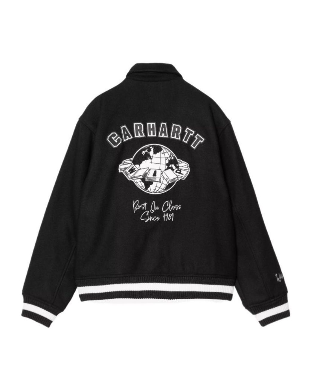 Carhartt Black Carhartt Varsity Felt Jacket for men