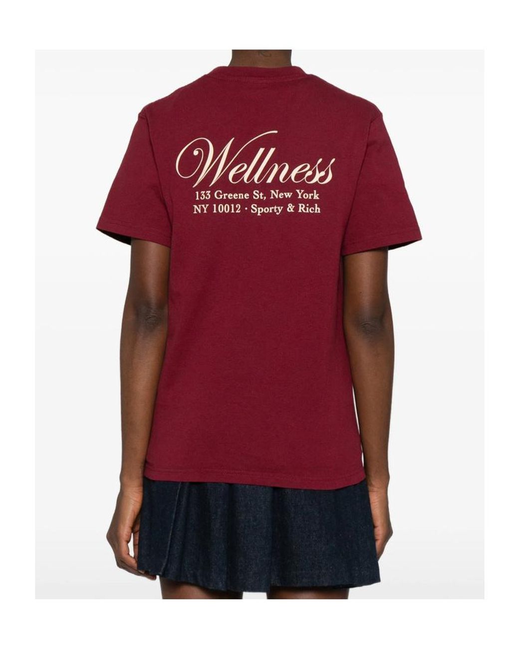 Sporty & Rich Red Short-Sleeved T-Shirt
