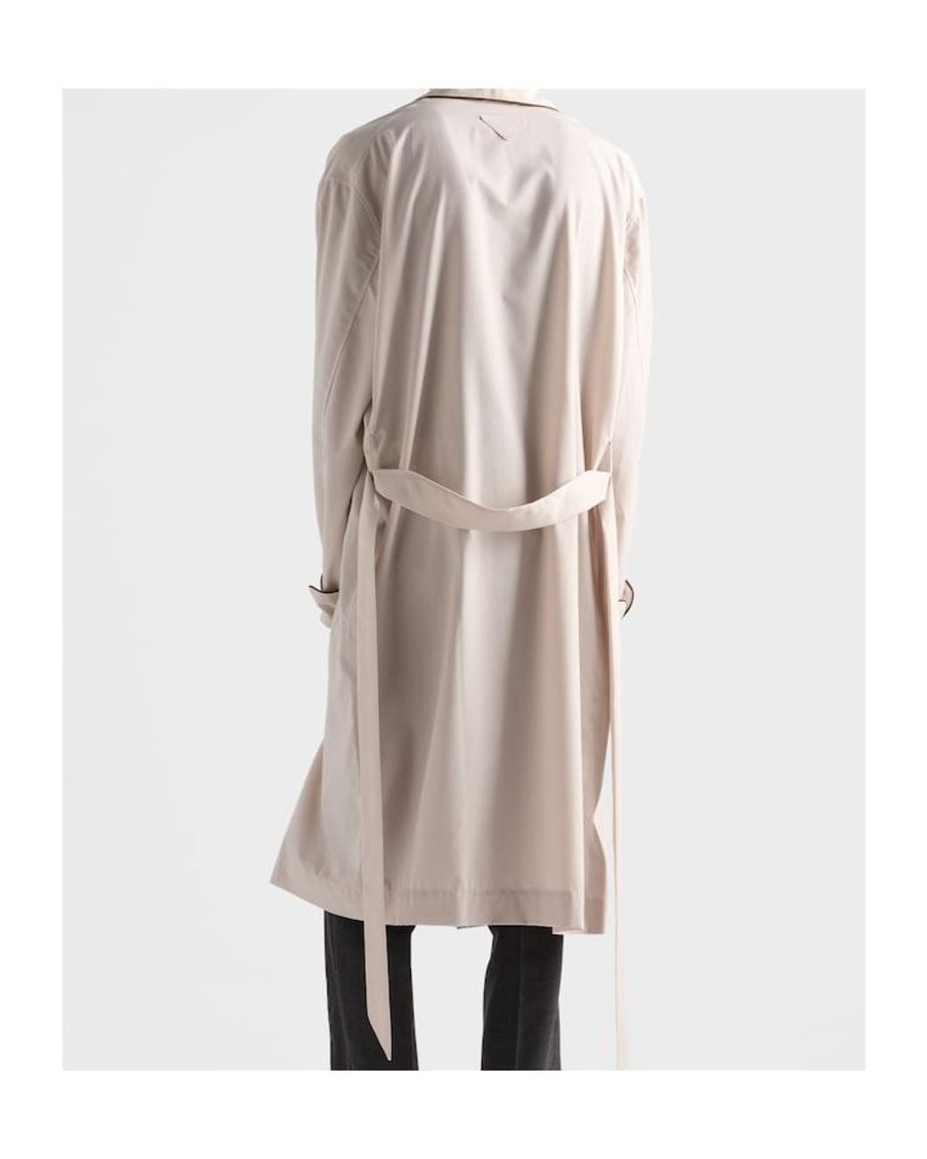 Prada Multicolor Cotton Blend Robe Coat for men