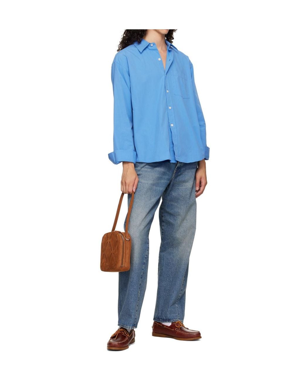 STEFAN COOKE Brown Bowling Shoulder Bag for men