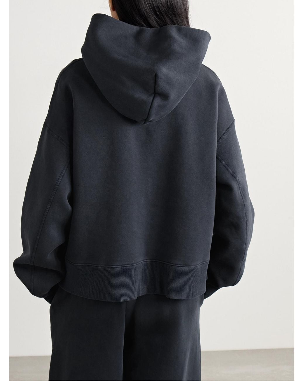 SLVRLAKE Denim Blue Cotton-Jersey Hoodie