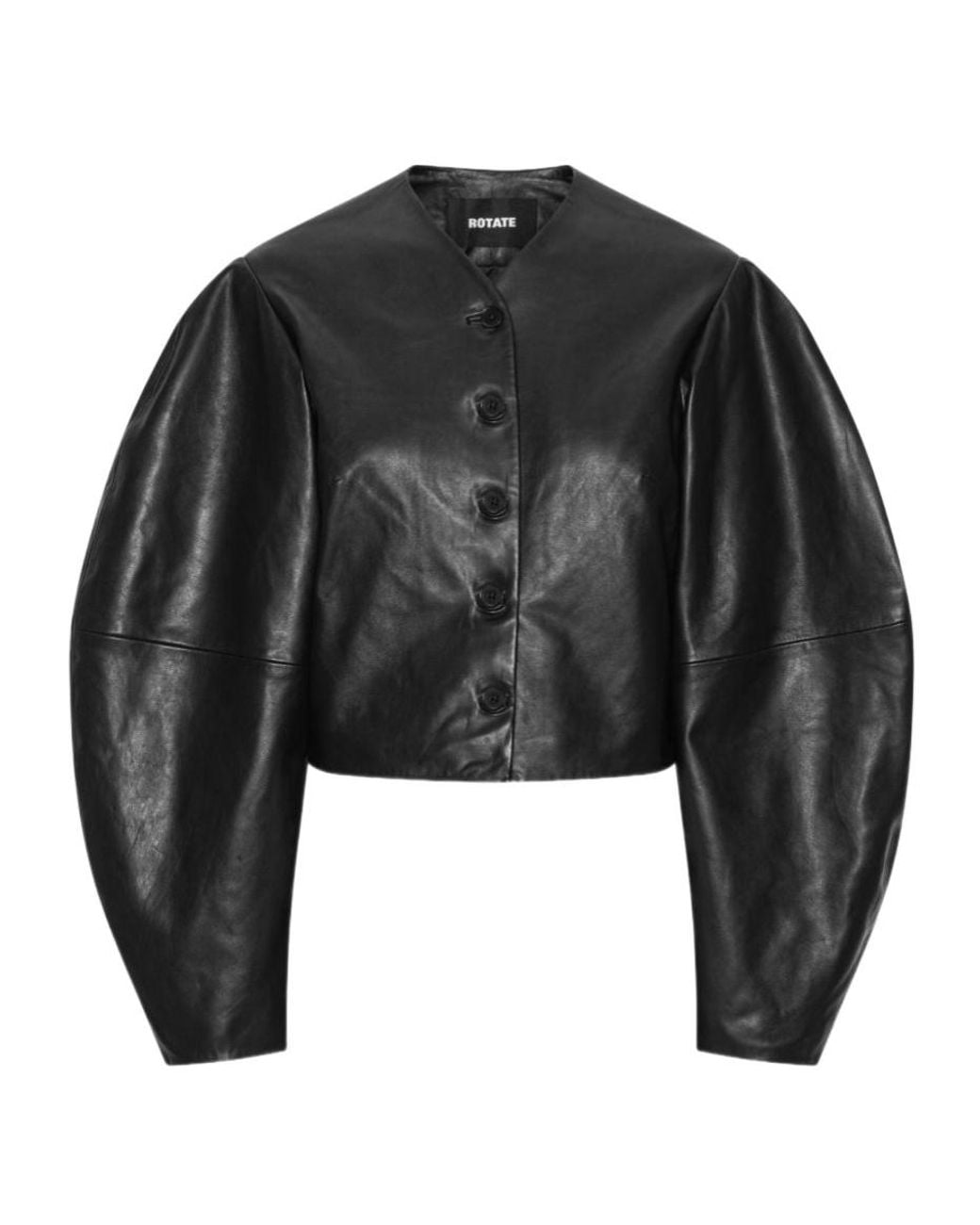 ROTATE BIRGER CHRISTENSEN Black Leather Jacket