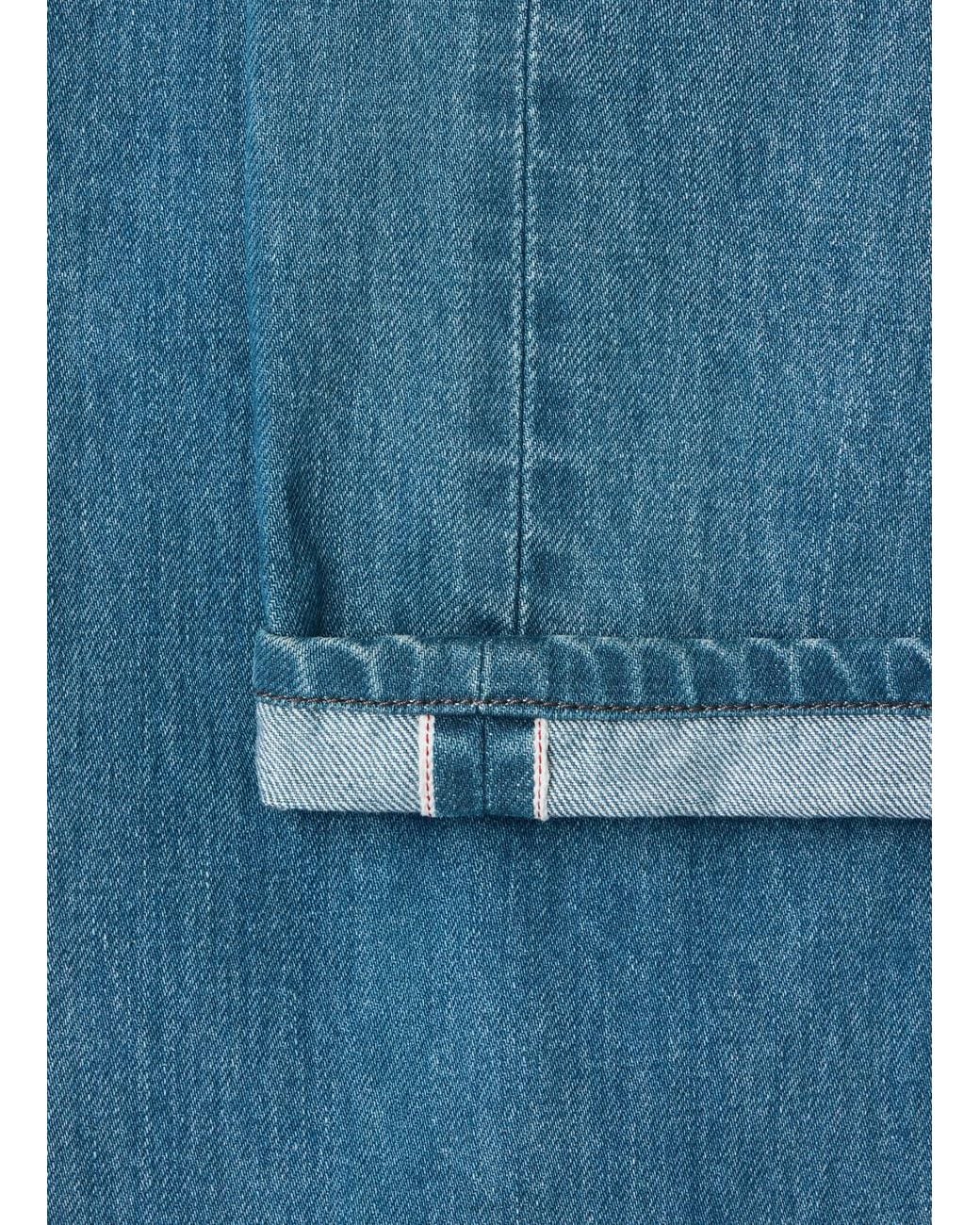 Lemaire Blue Straight Five-Pocket Pants for men