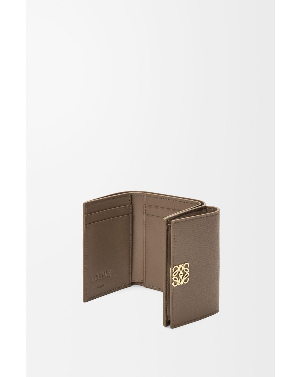 Loewe Brown Anagram Trifold Wallet