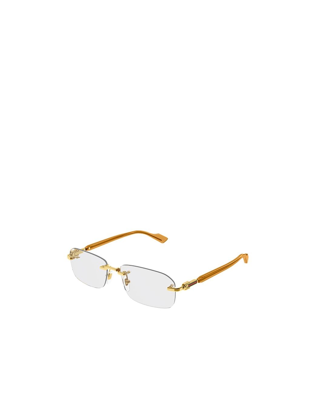 Gucci White Eyewear Rectangle Frame Glasses