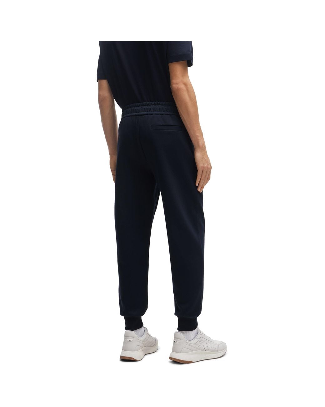 Boss Blue Tapered Jogger Pants for men