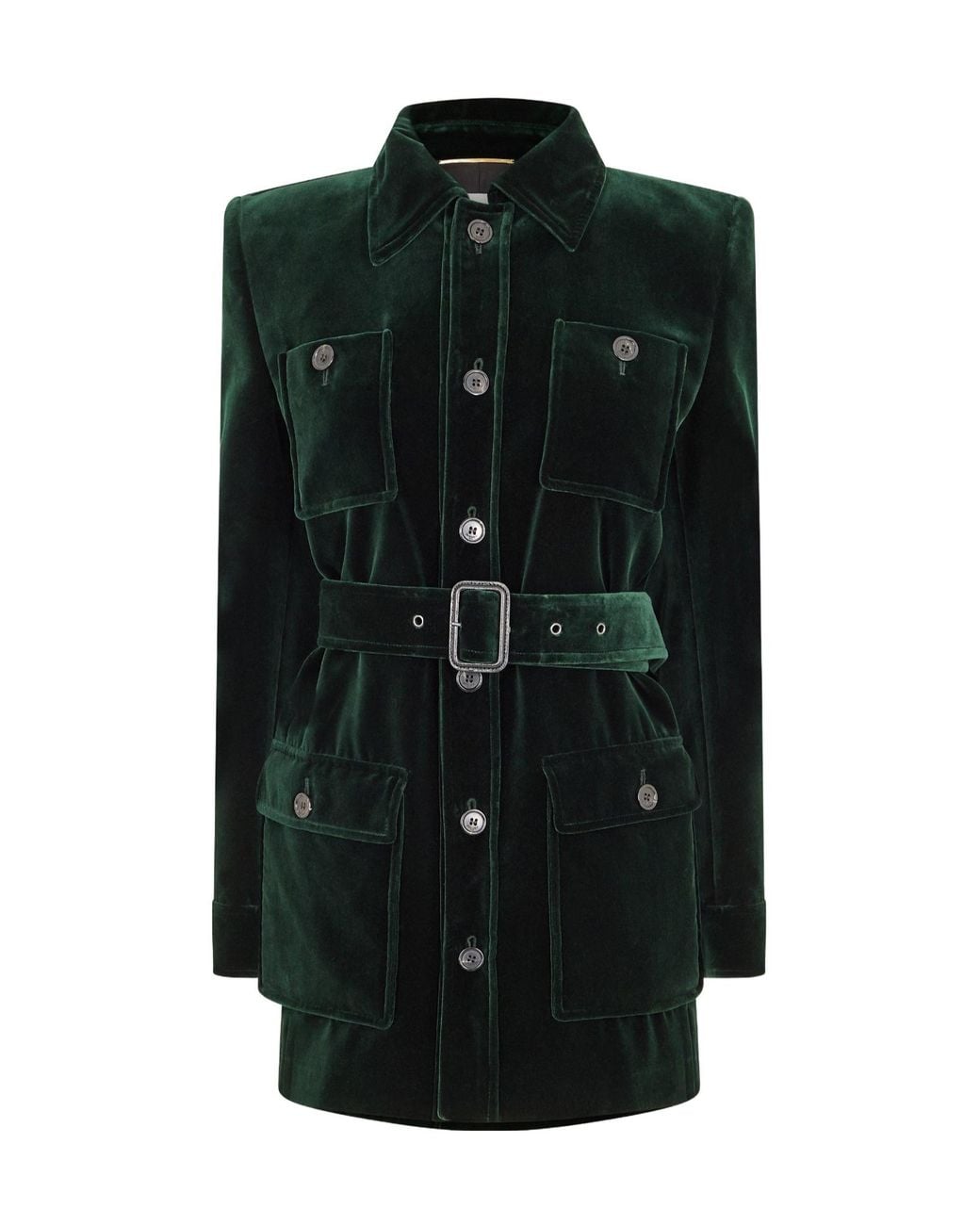 Saint Laurent Green Velvet Jacket