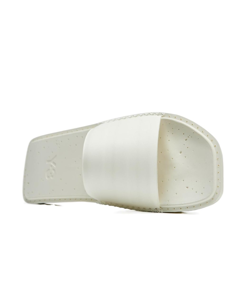 Y-3 White Water Square Toe Slides
