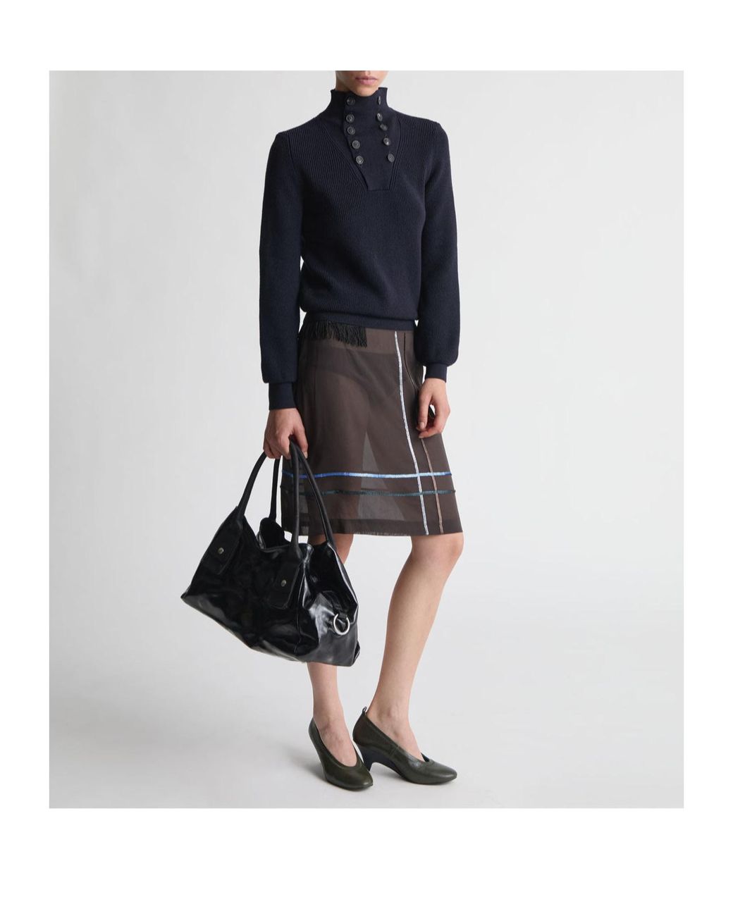 Paloma Wool Blue Turtleneck Sweater