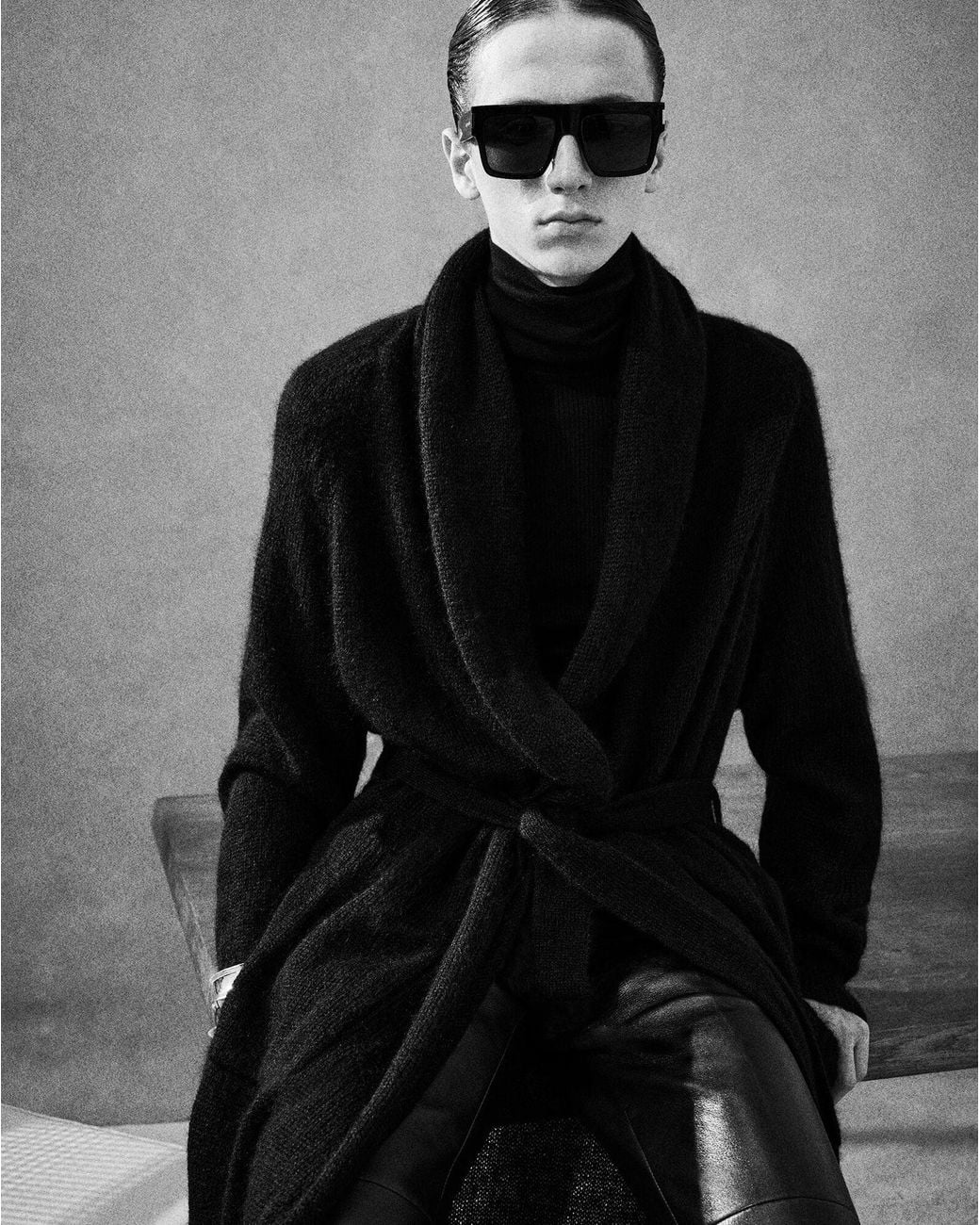 Saint Laurent Black Eyewear Square Frame Sunglasses for men