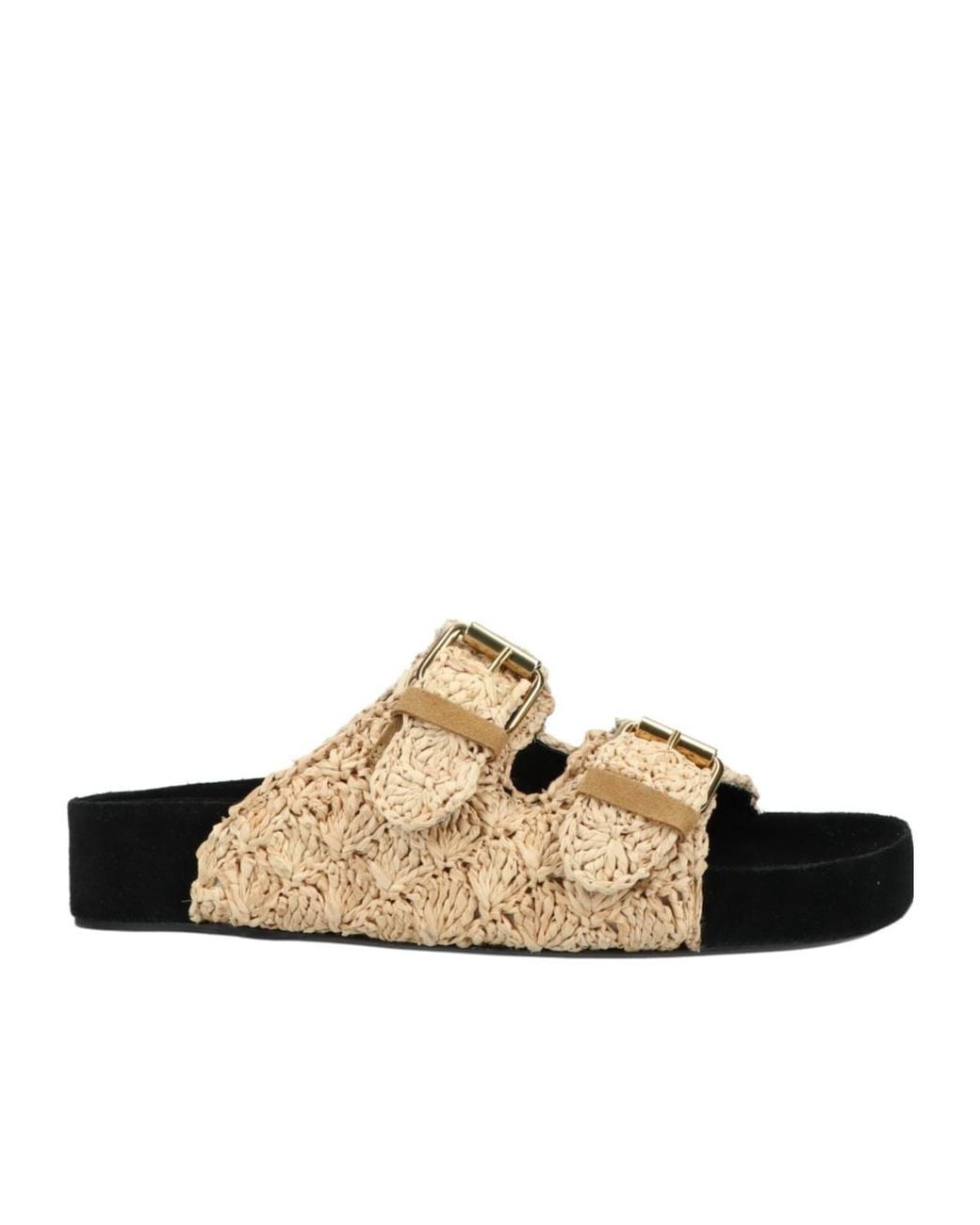 Isabel Marant Brown Buckle-Strap Open Toe Sandals