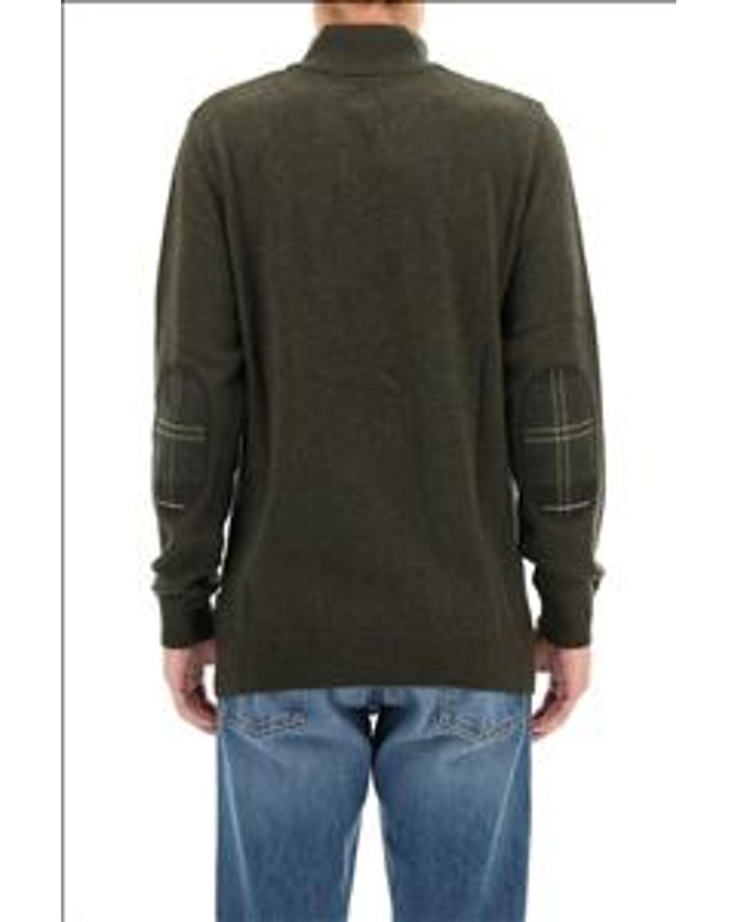 Barbour Green Long-Sleeved Sweater for men