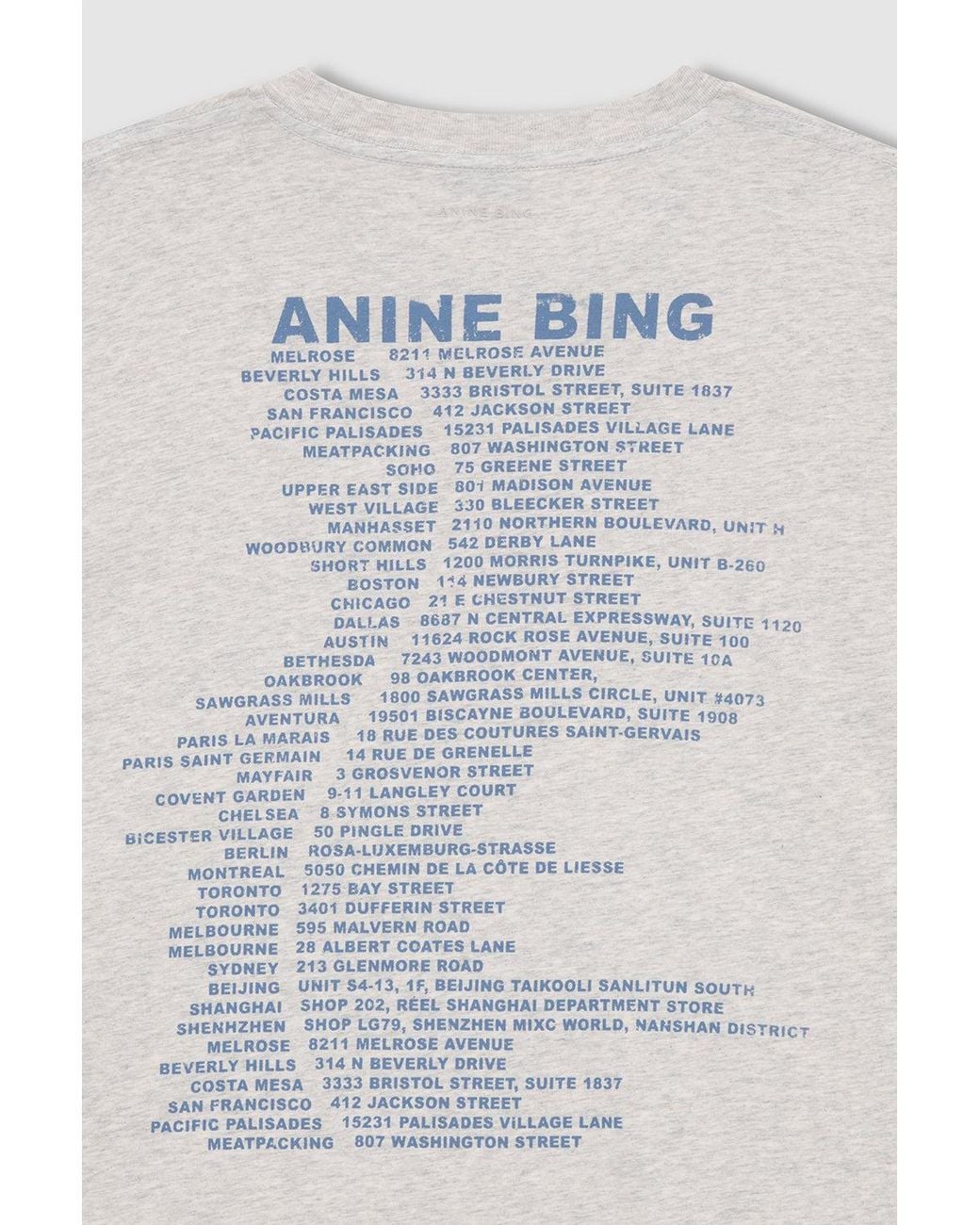 Anine Bing White Cade Logo-Print Cotton T-Shirt