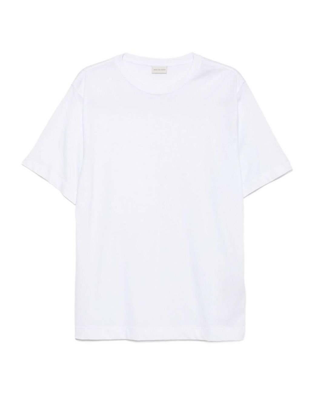 Dries Van Noten White Short-Sleeved T-Shirt for men