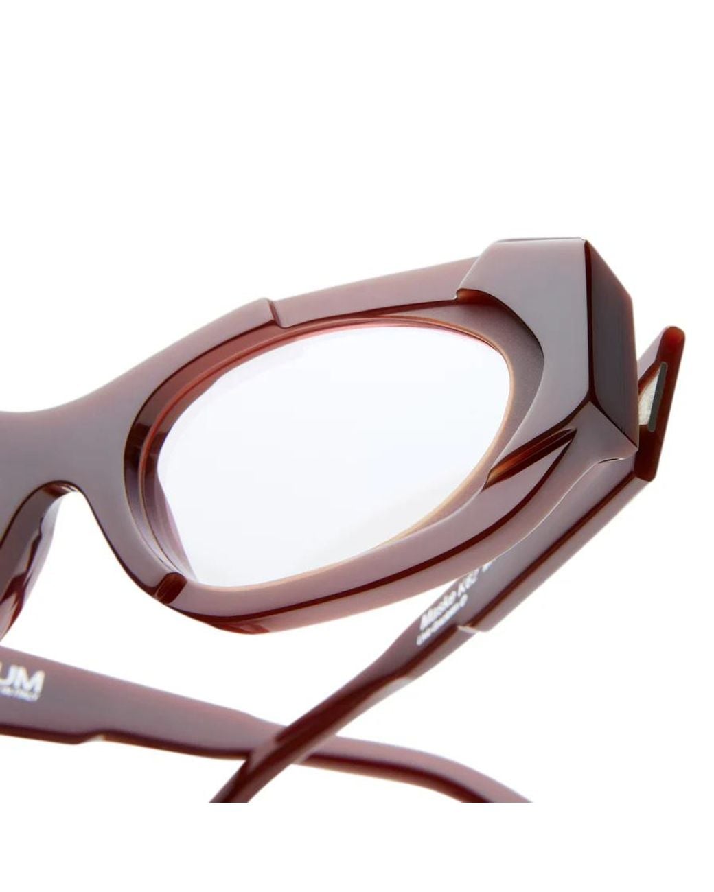 Kuboraum White Maskek62 Geometric-Frame Glasses for men