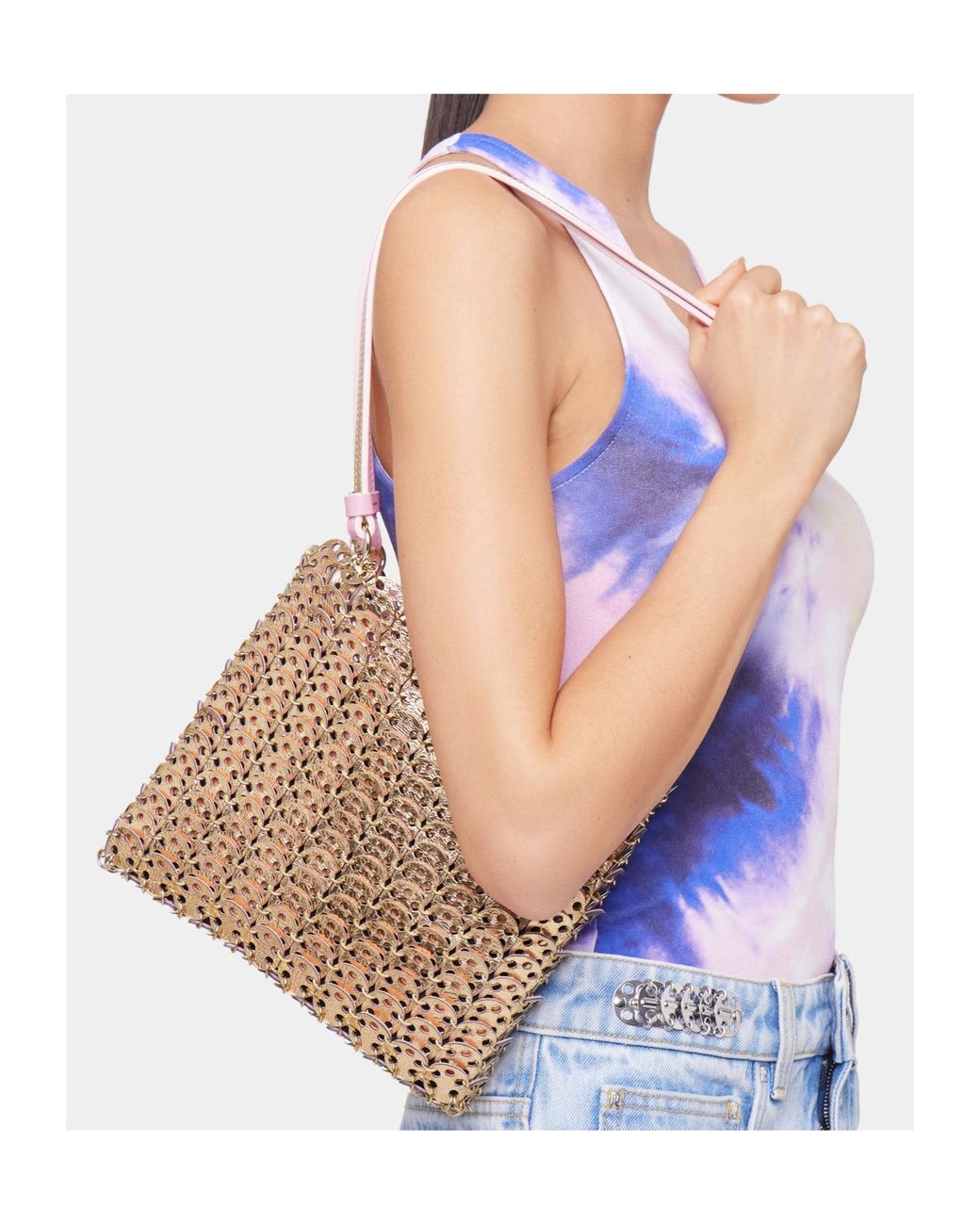 Rabanne Pink 1969 Flip Bag
