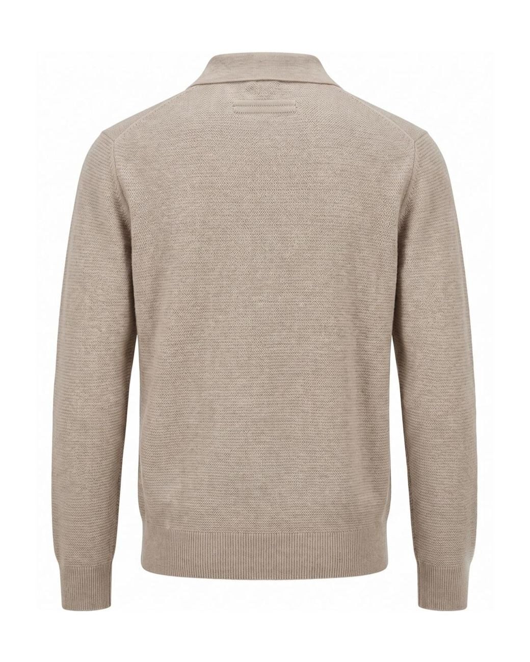 Zegna Natural Oasi Cashmere Knit Polo Shirt for men