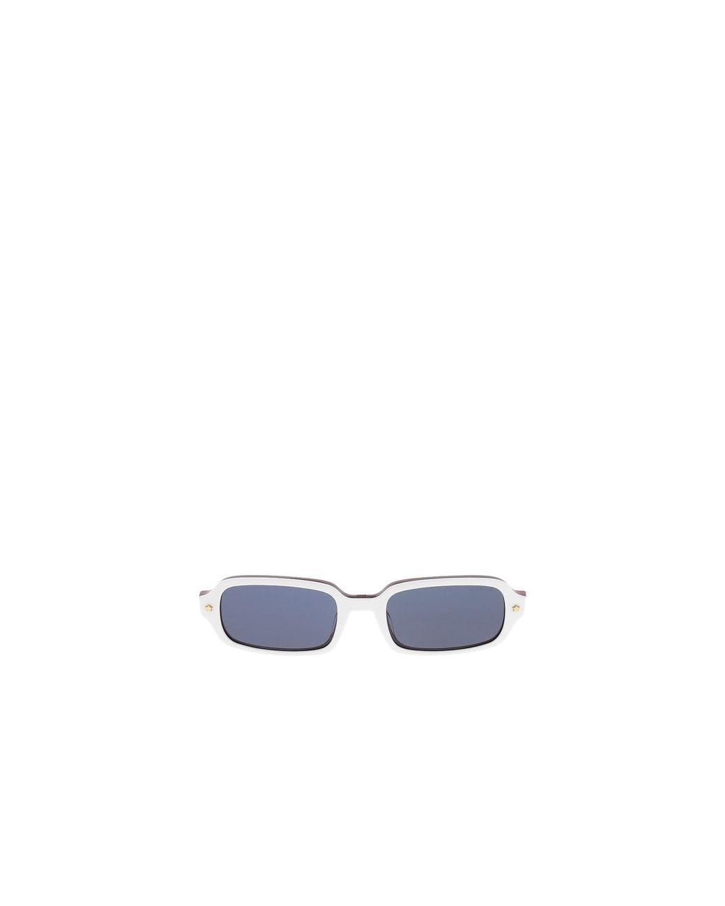 Dior White Eyewear Pacific S3I Rectangular Frame Sunglasses