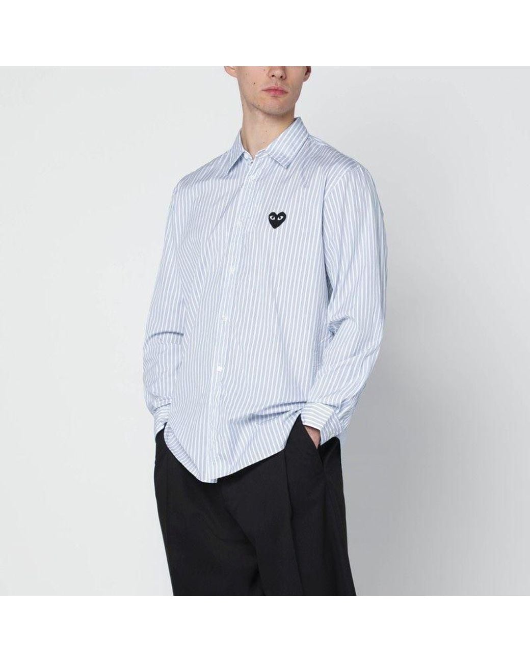 Comme des Garçons White Long-Sleeved Shirt for men