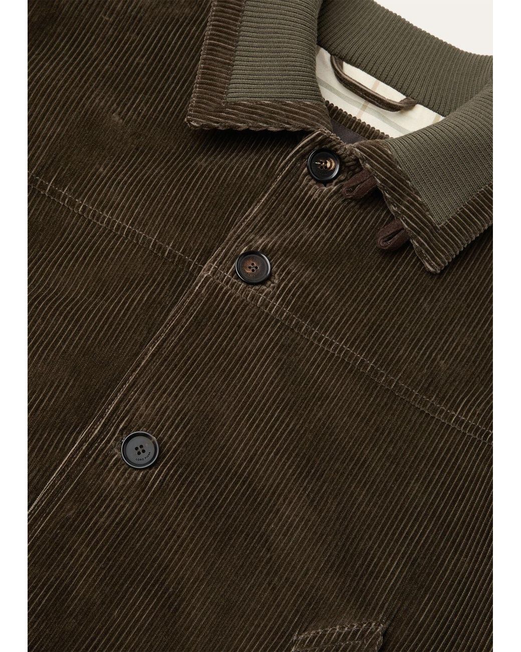 Loro Piana Brown Apos;S Maremma Corduroy Bomber Jacket for men