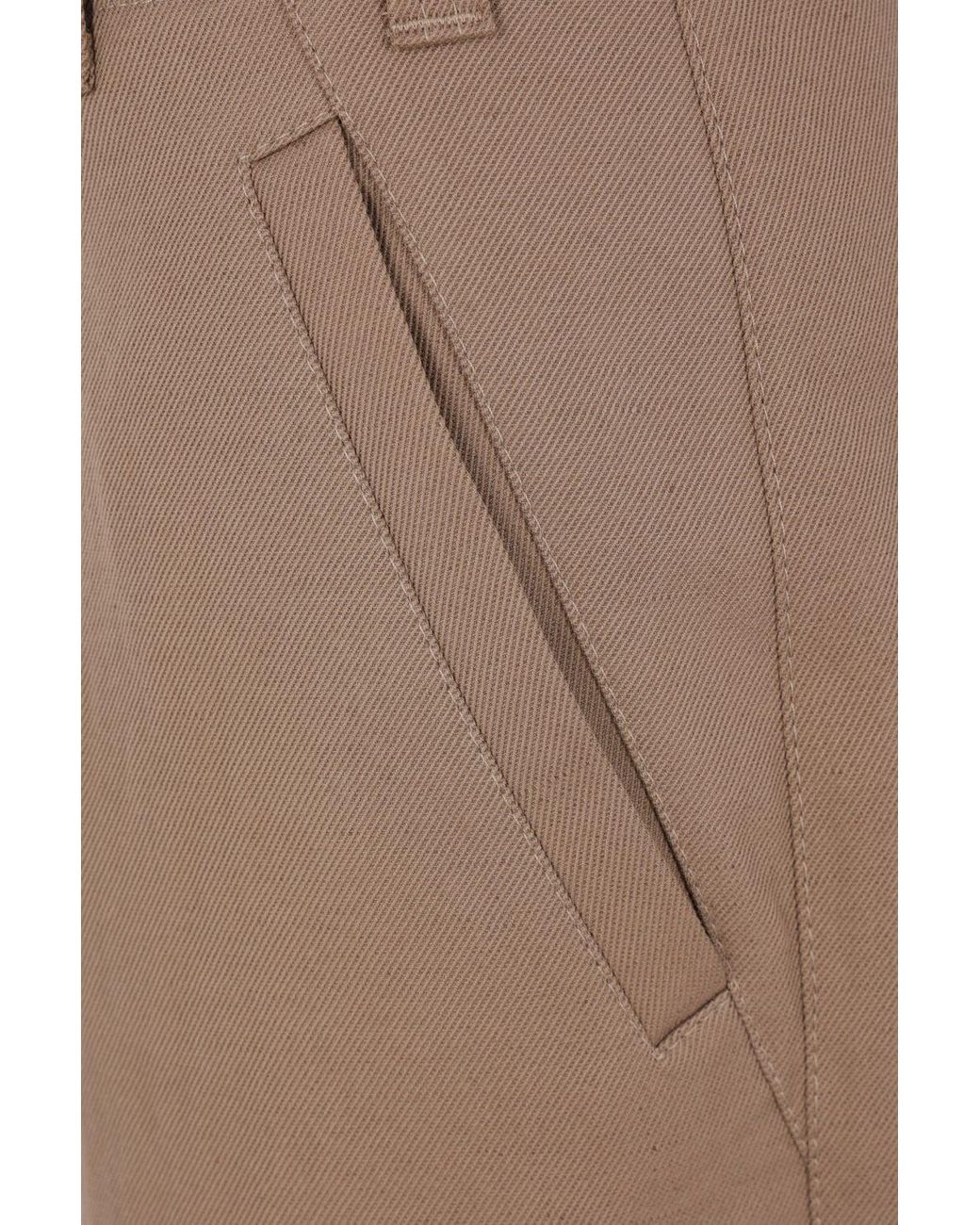 Brunello Cucinelli Brown Casual Pants With Belt Loops