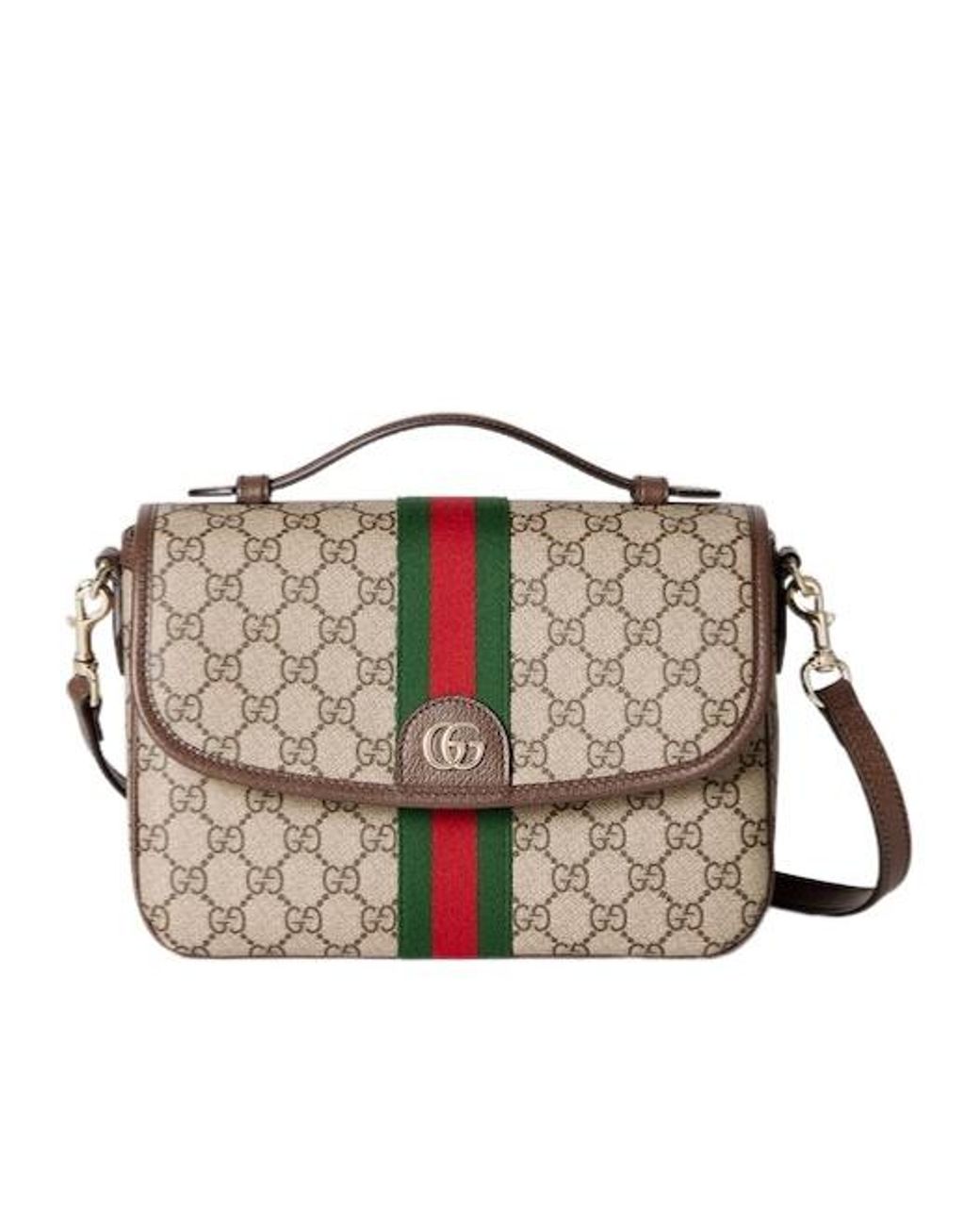 Gucci Multicolor Ophidia Medium Top Handle Bag