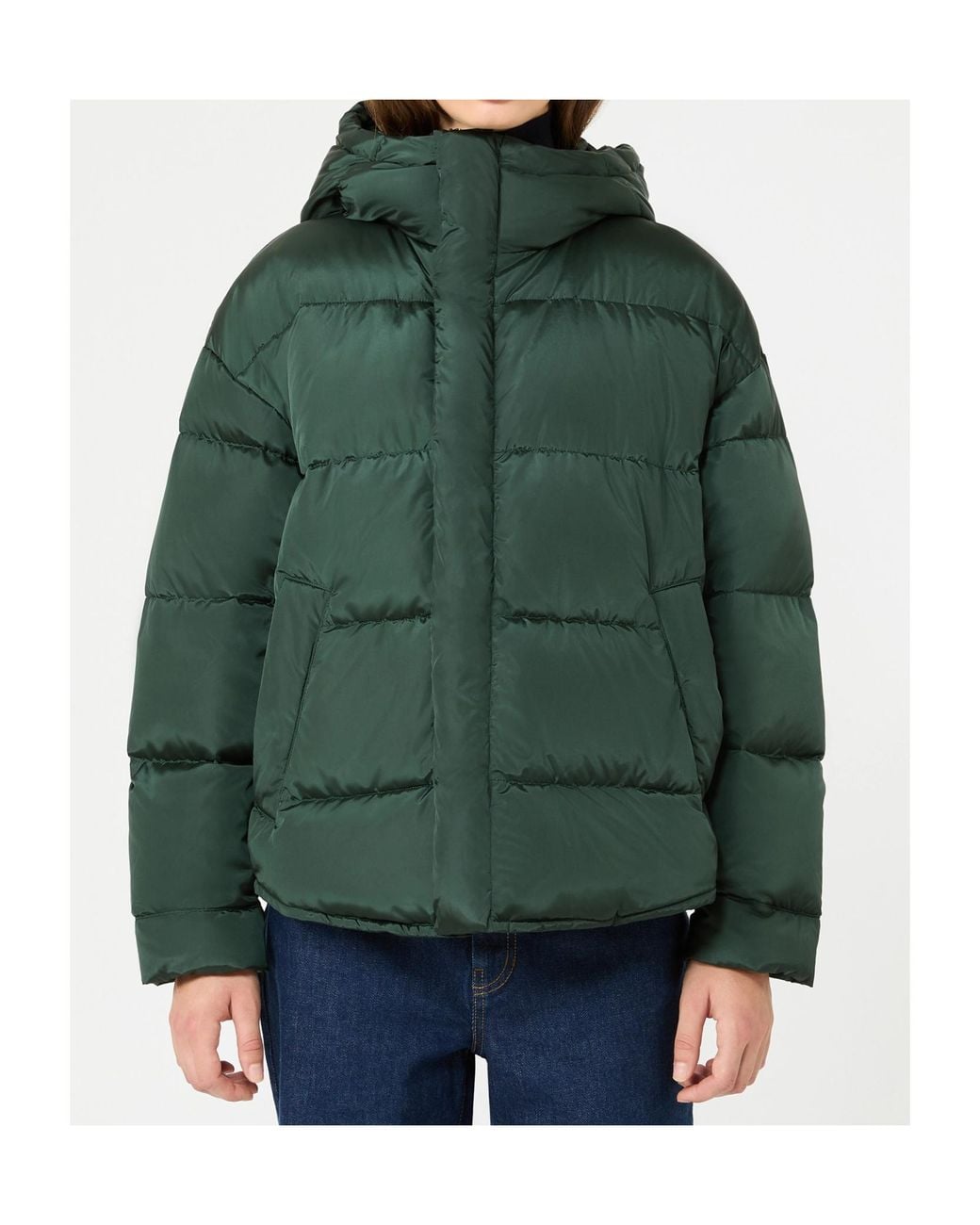 Weekend by Maxmara Green Long-Sleeved Down Jacket