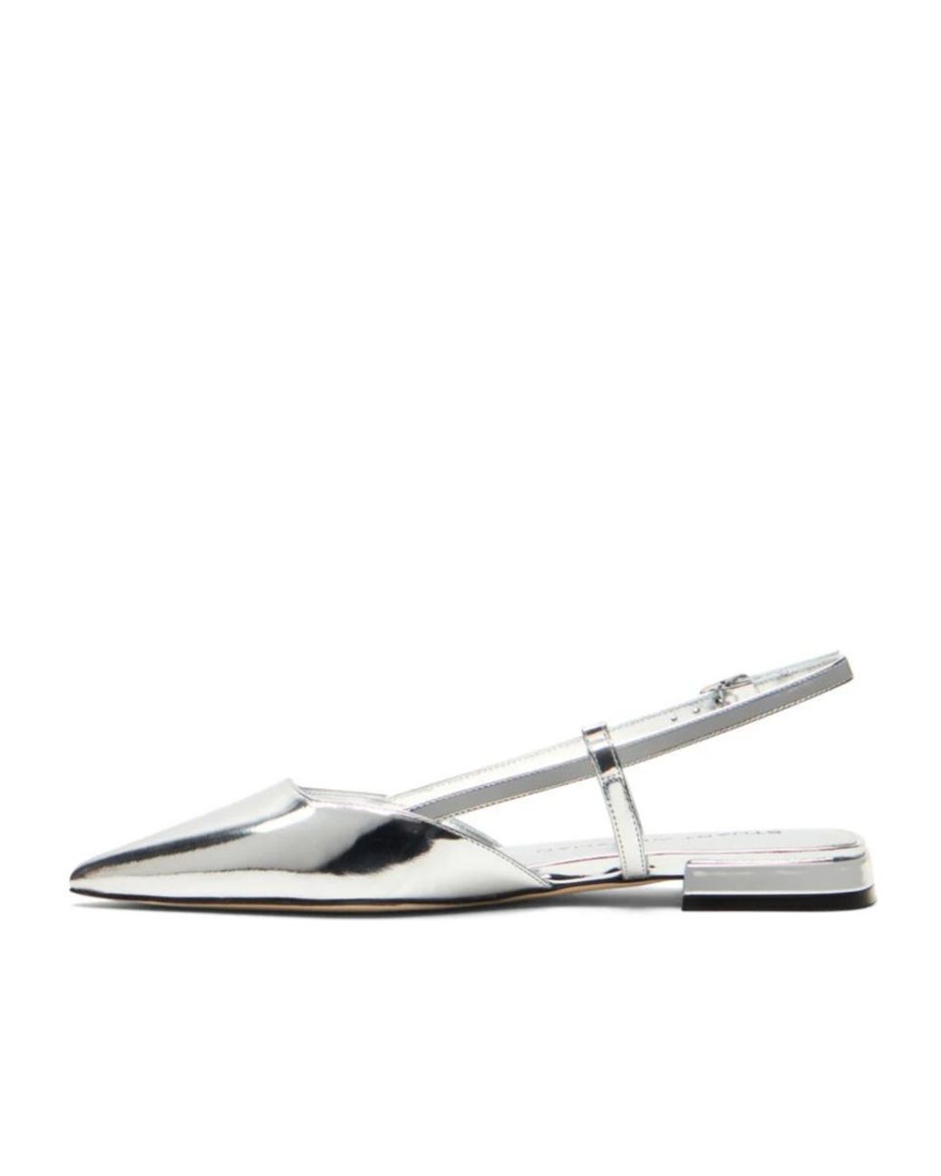 Stuart Weitzman White Vinnie Slingback