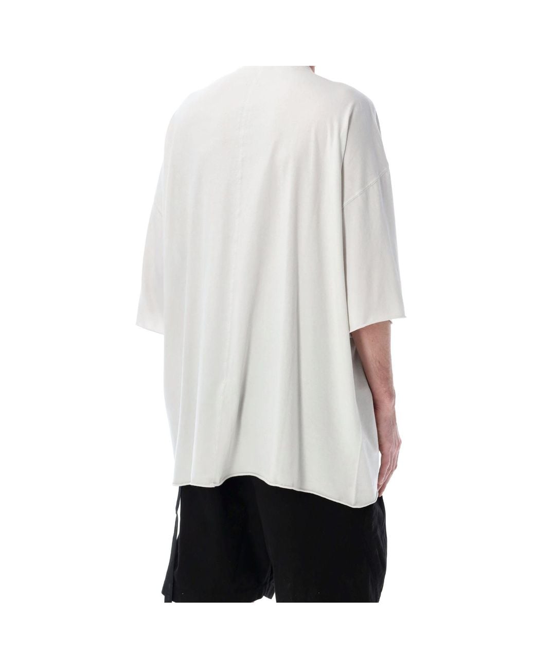 Rick Owens White Tommy T Oversized T-Shirt for men