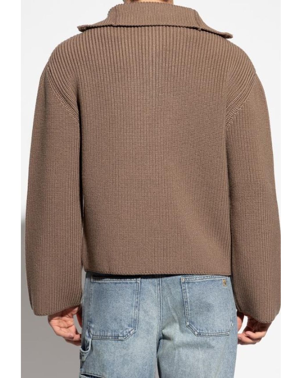 Courreges Brown Long Sleeve Sweater for men