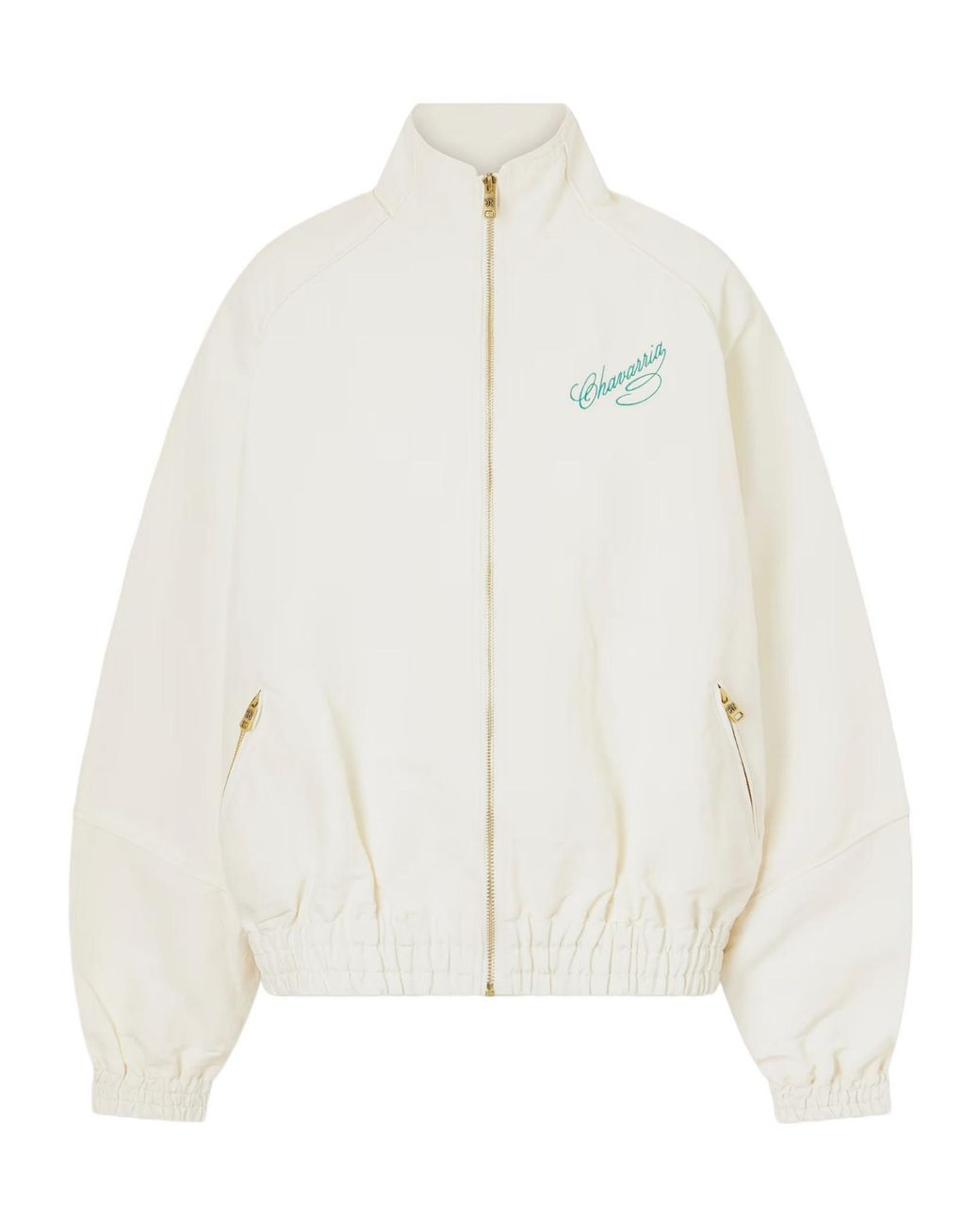 Willy Chavarria White Embroidered Shell Jacket